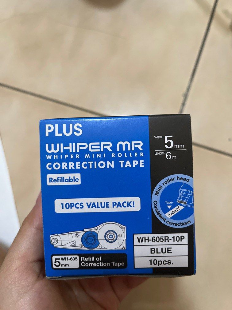 131 Feet Long Correction Tape With Gold Edging, Smooth Glide, No