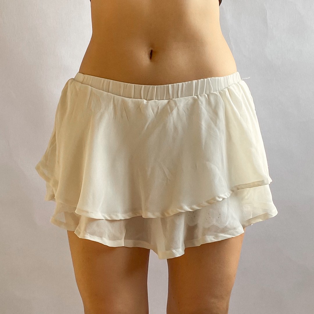Classic Eyelet X-Long Skort (white) main image 1
