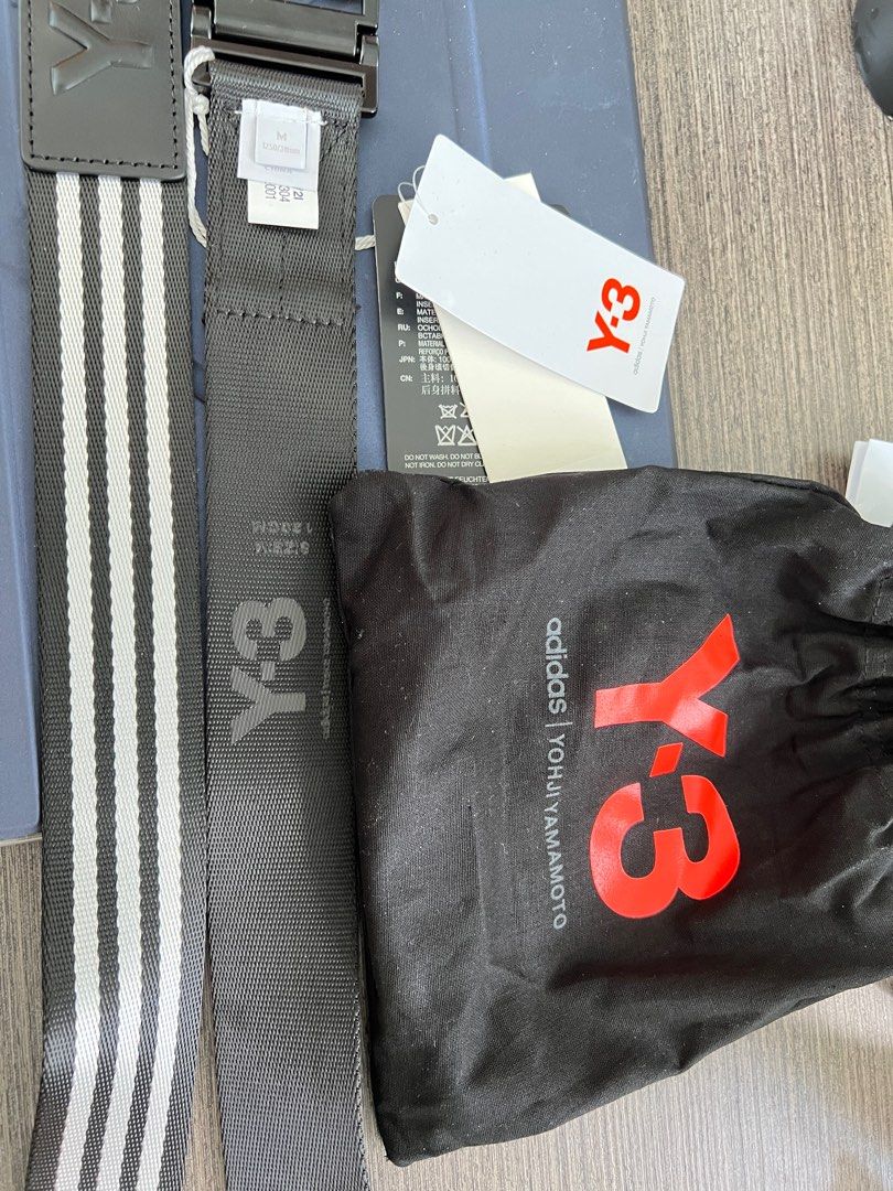 y3 belt black