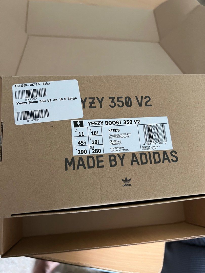CNY Yeezy 350 V2 Slate Core Black US11 / UK10.5, Men's Fashion, Footwear,  Sneakers on Carousell