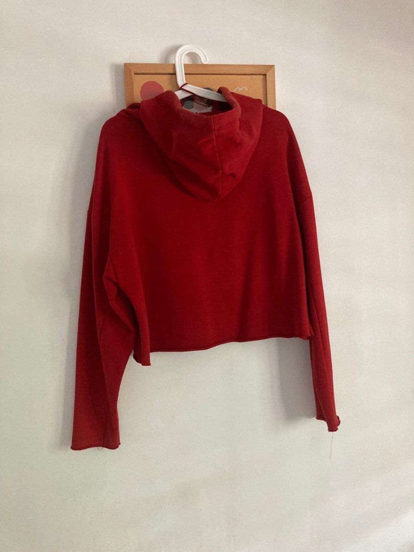 Red online hoodie zara