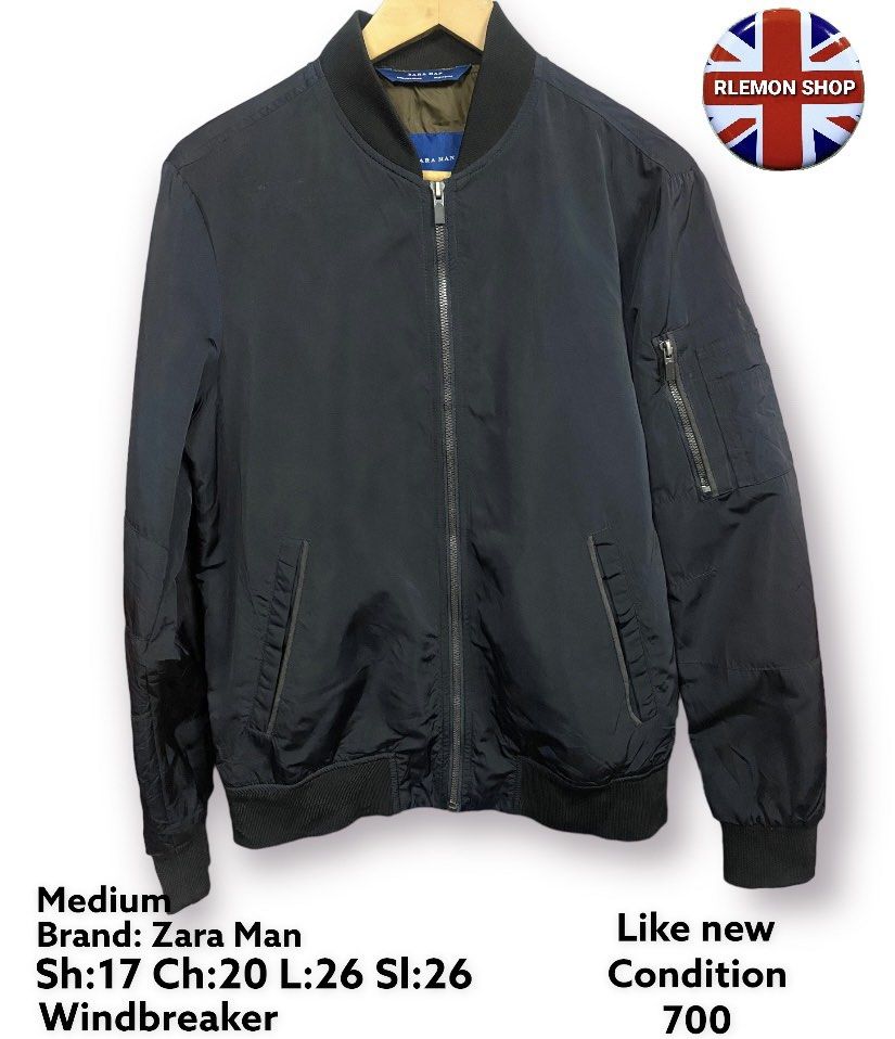 Zara Man Windbreaker Bomber Jacket