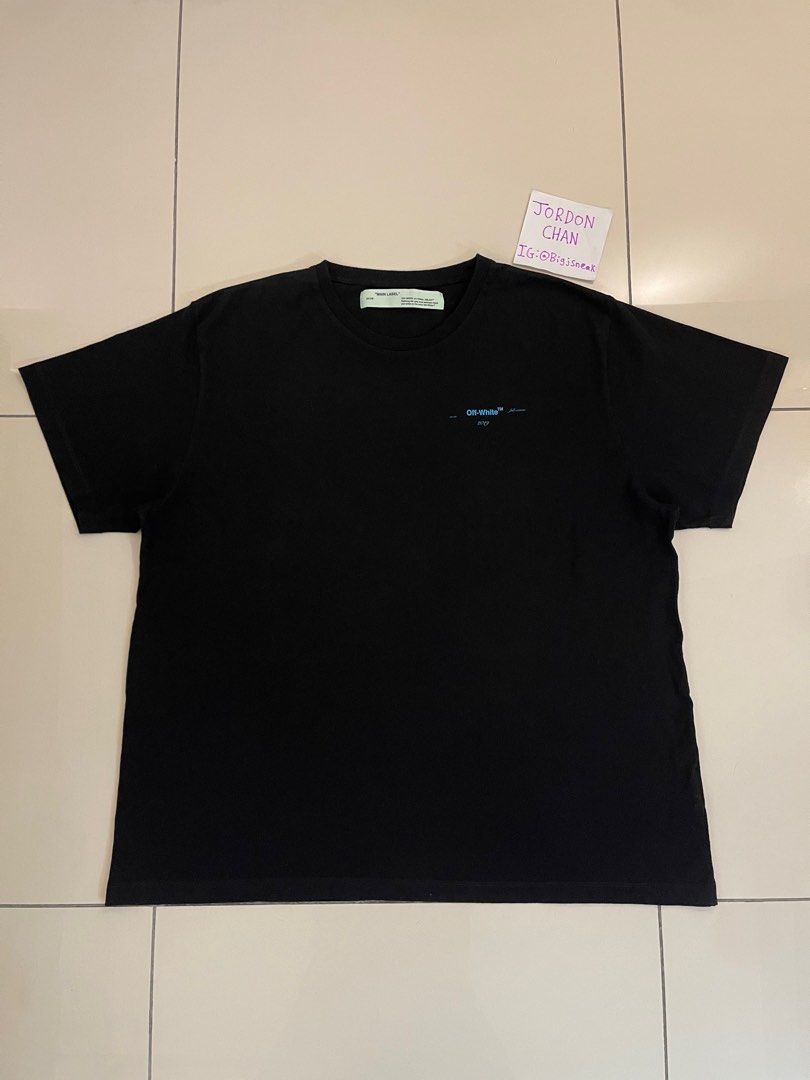 100 Legit Off White Gradient Tee Black Men s Fashion Tops