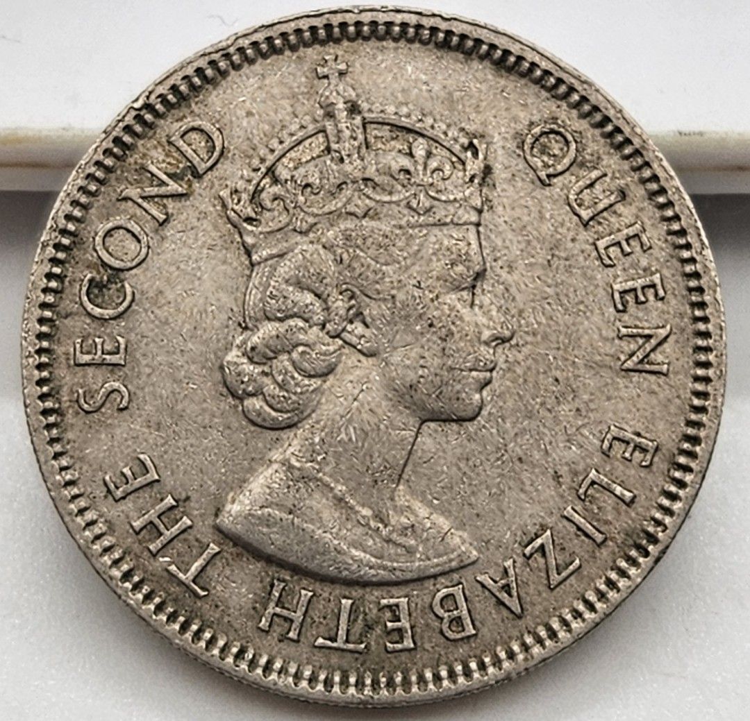 1961)香港銀色伍毫硬幣/流通幣/Hong Kong Fifty cents/Circulation coins /Ref19611, 興趣及遊戲,  收藏品及紀念品, 錢幣- Carousell