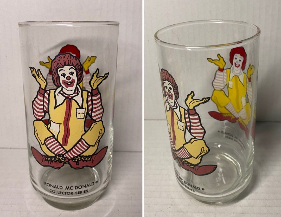 Pack Assiette Bol Verre McDonald's Ronald Grimace - 3 Pièces - Neuf