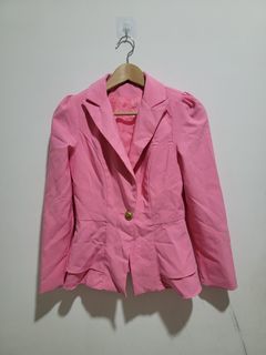 韓版女西裝長袖外套設計款巴比粉紅38
