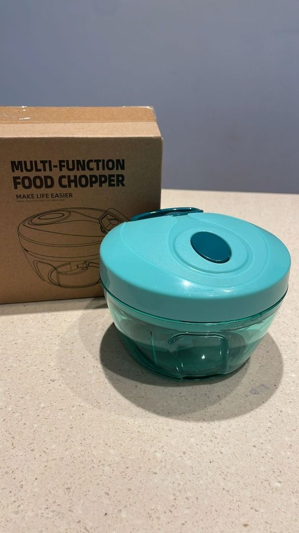 Cambom Manual Food Chopper, Hand Pull String Vegetable Chopper Onions  Chopper, Durable BPA free food safe material (2 Cup)
