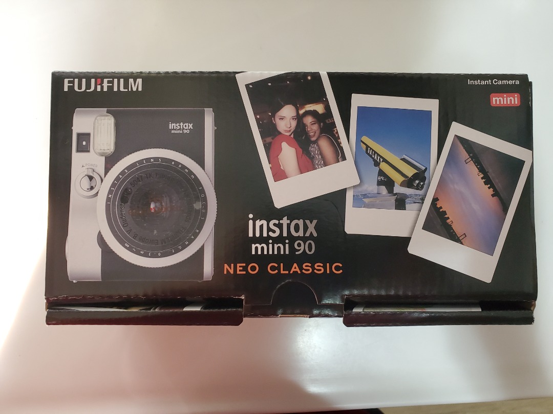 10-4日價錢: 全新未開盒水貨黑色Fujifilm instax mini 90 即影即有相機