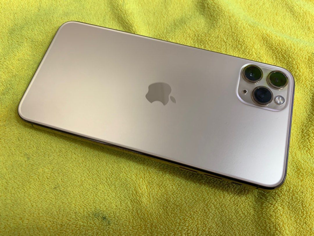 99%New iPhone 11 Pro Max 256GB 金色香港行貨有配件電池效能100