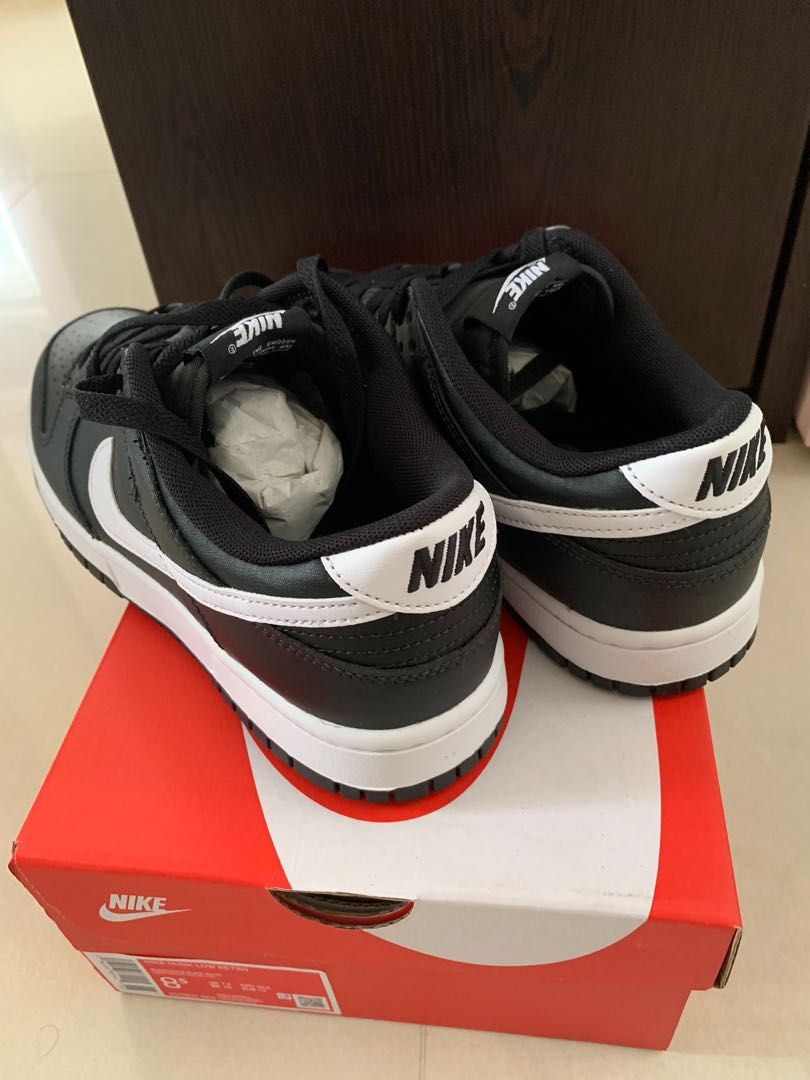 全新男裝Nike Dunk Low Black Panda 2.0 波鞋US8.5、26.5cm, 男裝, 鞋