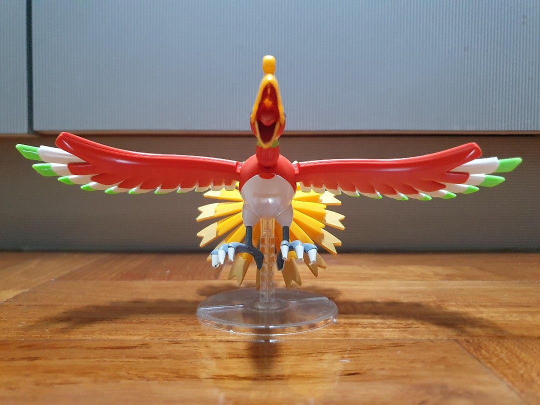 Figura de ação pokemon lugia ho-oh tipo voador, modelo