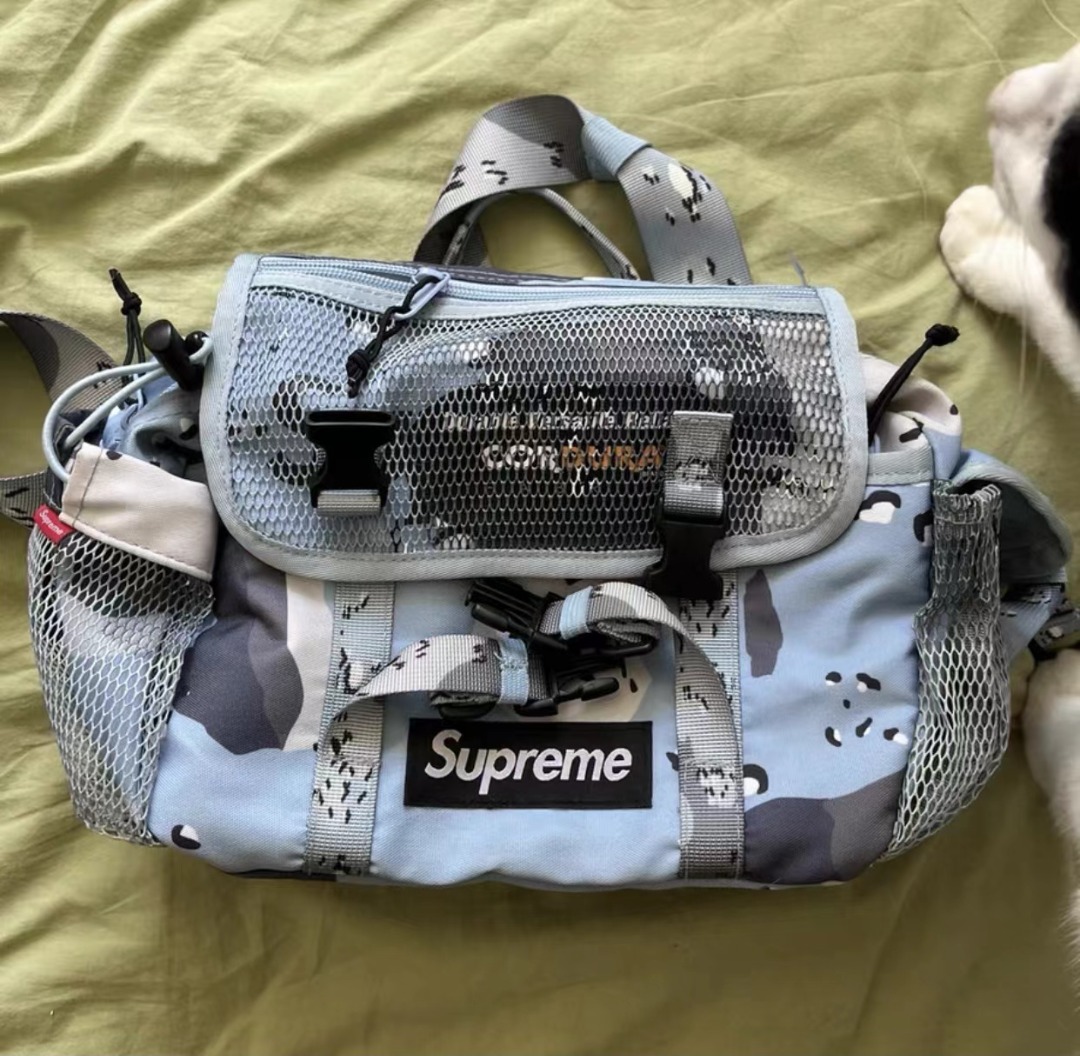 Supreme Waist Bag Ss20 Blue Chocolate Chip Camo Blue Chocolate