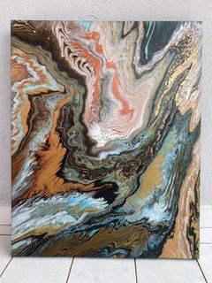 Abstract painting on canvas
