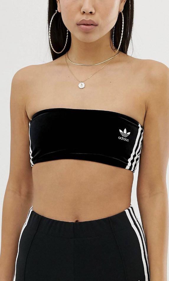 Adidas velvet tube 2025 top
