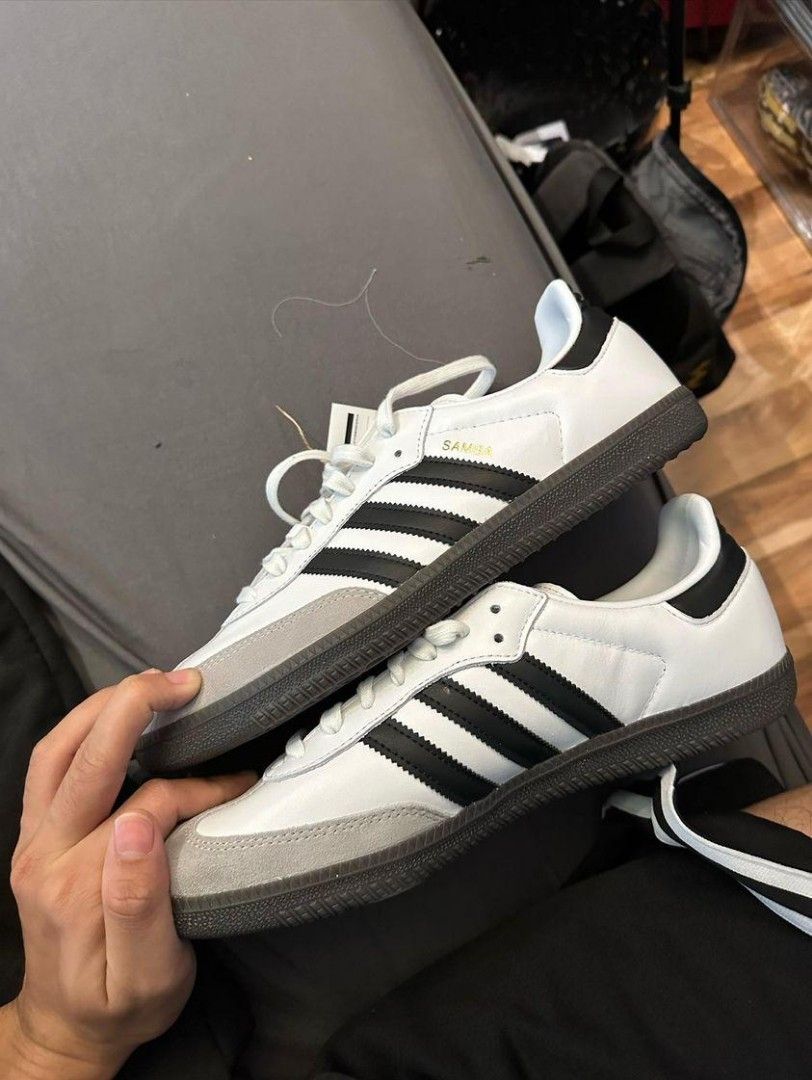 Adidas Samba OG White Gum, Fesyen Pria, Sepatu , Sneakers di Carousell