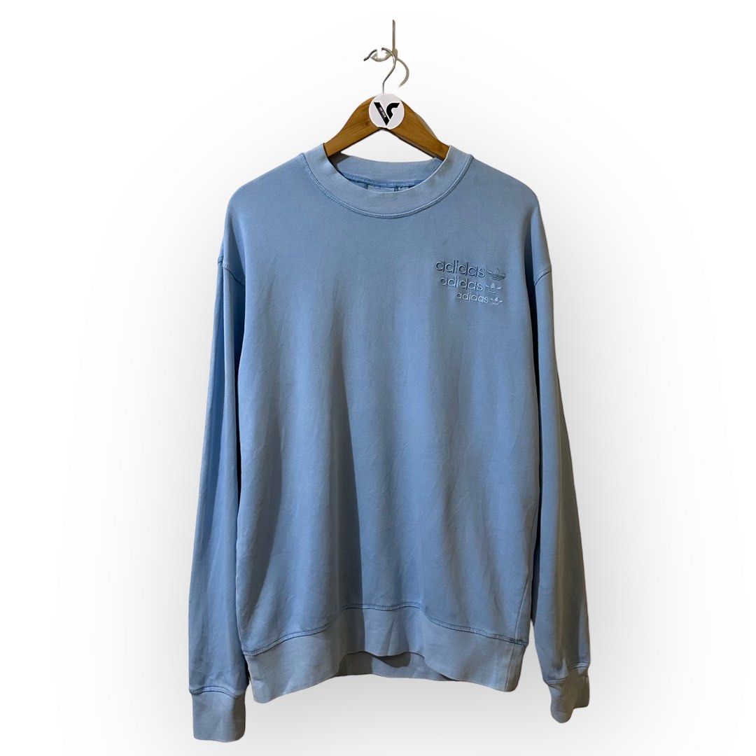 adidas light blue sweater