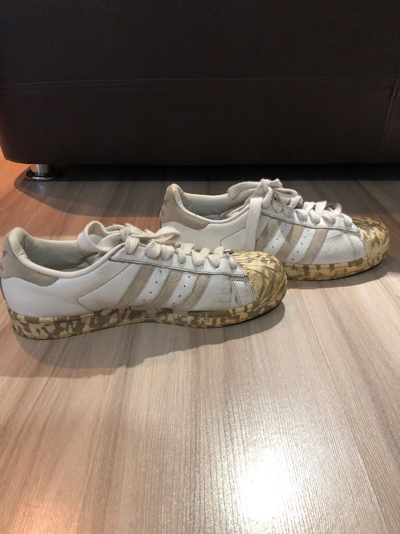 Adidas men's superstar 80s shield canvas sneakers new arrivals
