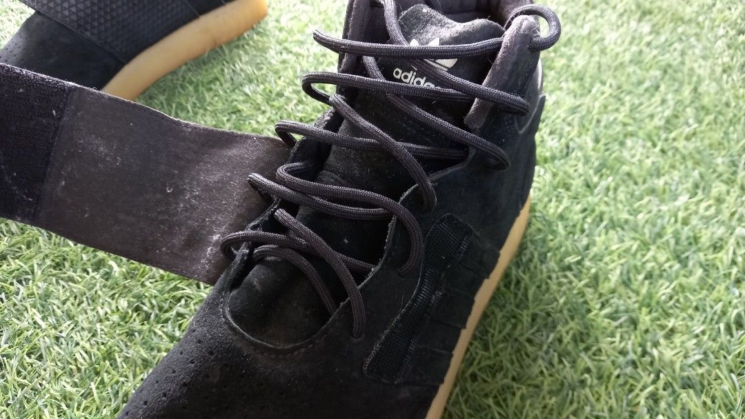 Adidas tubular hotsell black suede