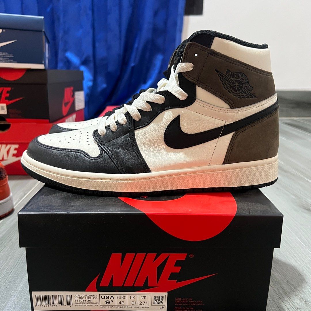 AIR JORDAN 1 RETRO HIGH DARK MOCHA 27.5 - スニーカー