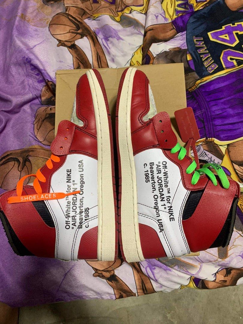 Air jordan 1 deals off white chicago fake