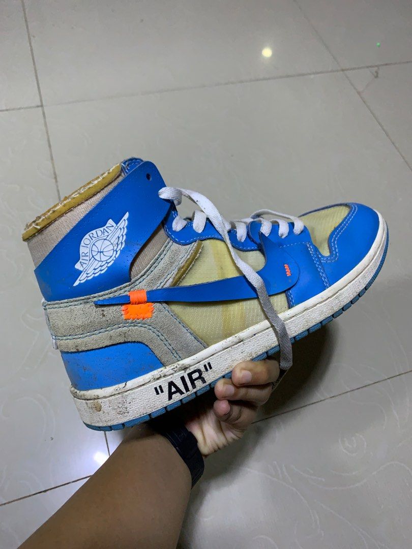 Jordan 1 off deals white unc fake