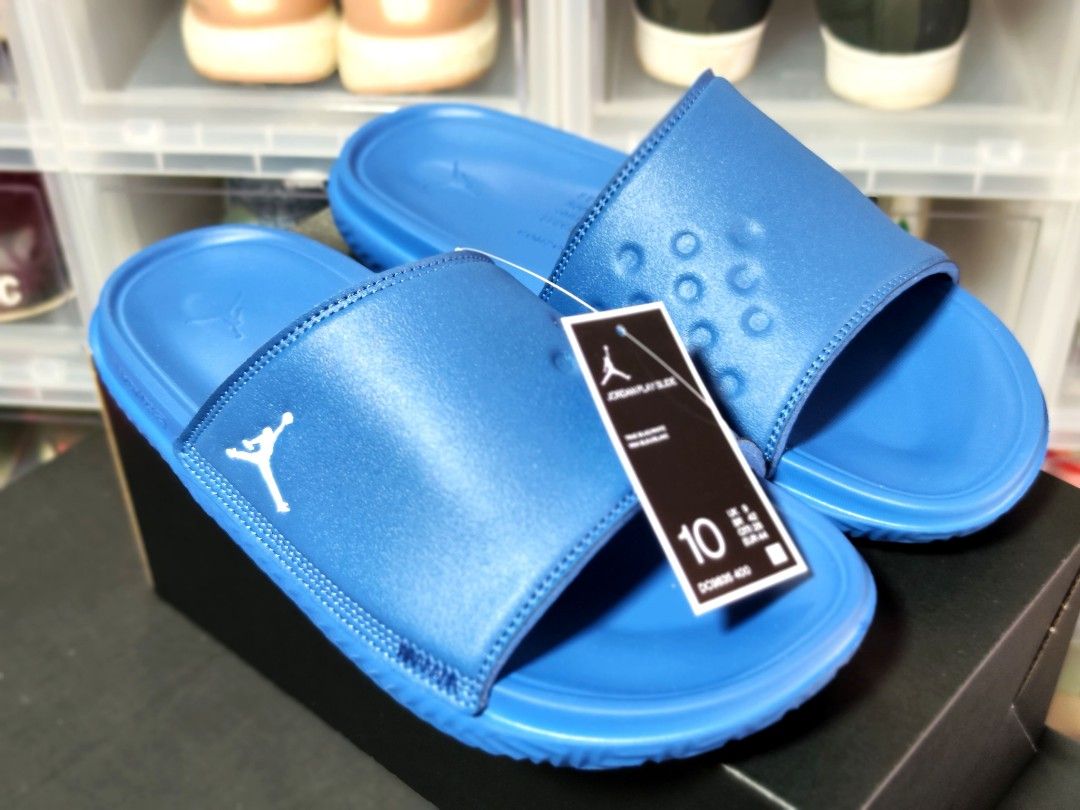 Air Jordan Play Slides True Blue Men s Fashion Footwear
