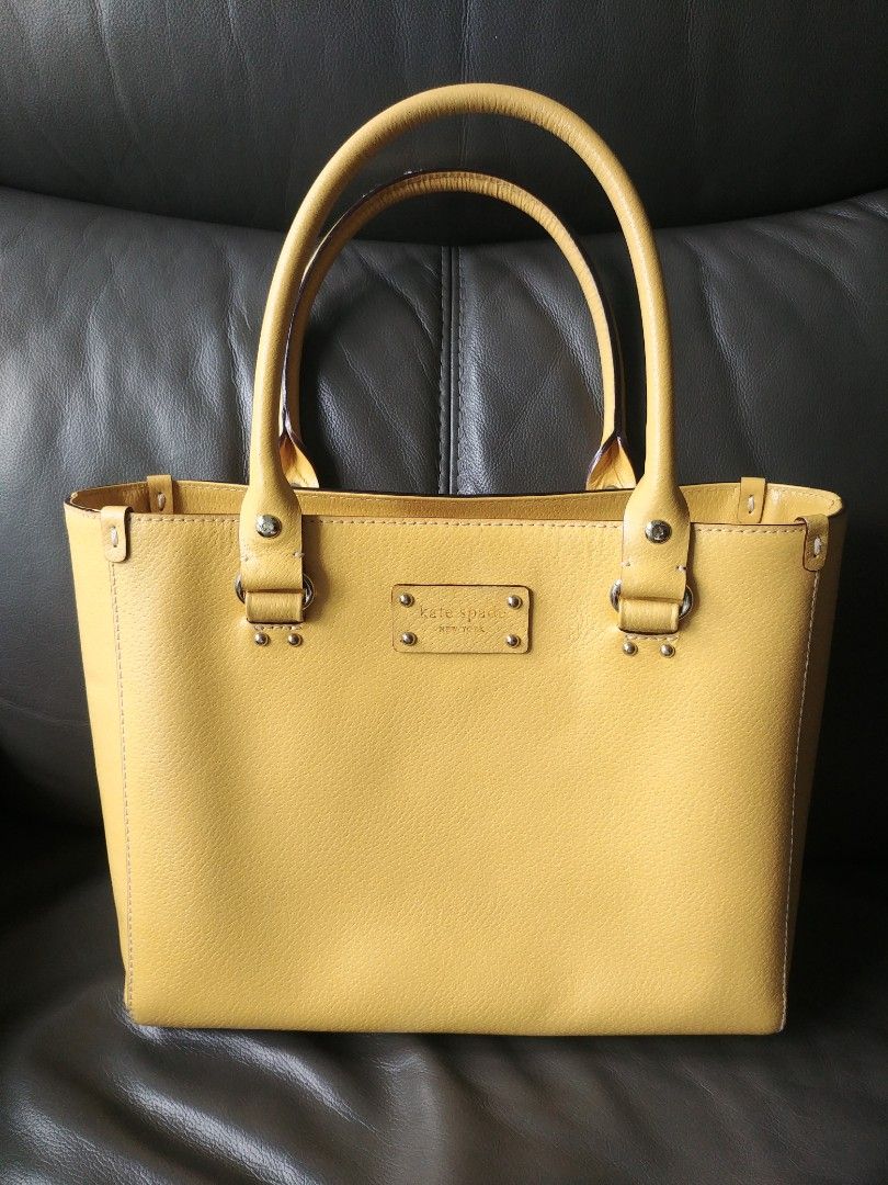 Authentic Kate Spade Wellesley Quinn leather tote bag purse in