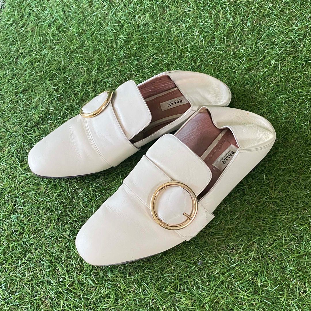 Bally LOTTIE Women s calf leather slipper lOAFERS Authentic Second