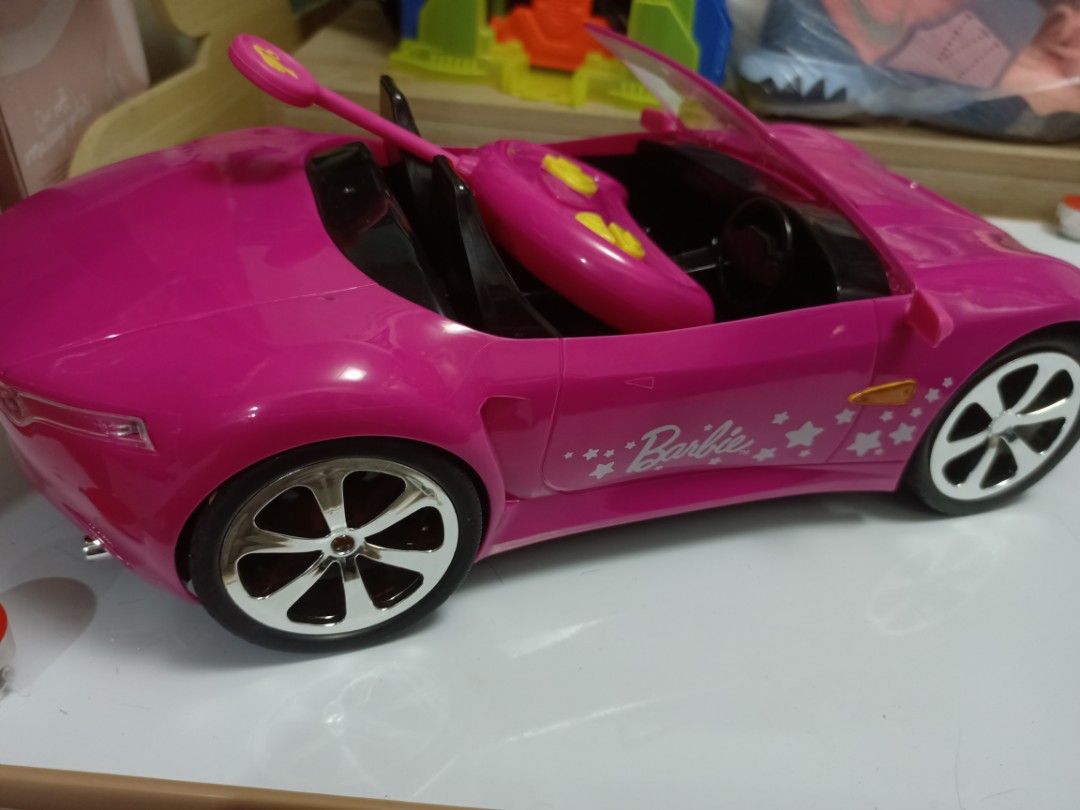 Barbie Convertible Remote Control Car on Carousell