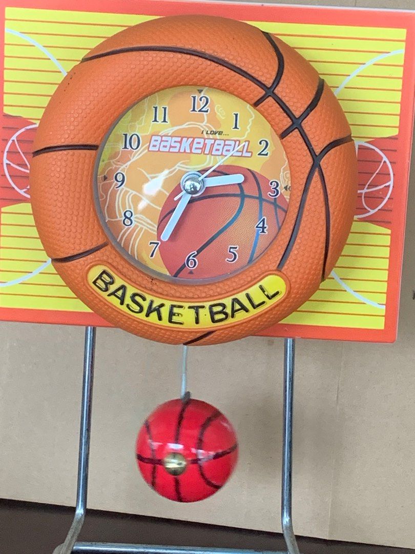 Basketball Clock, Hobbies & Toys, Collectibles & Memorabilia, Vintage