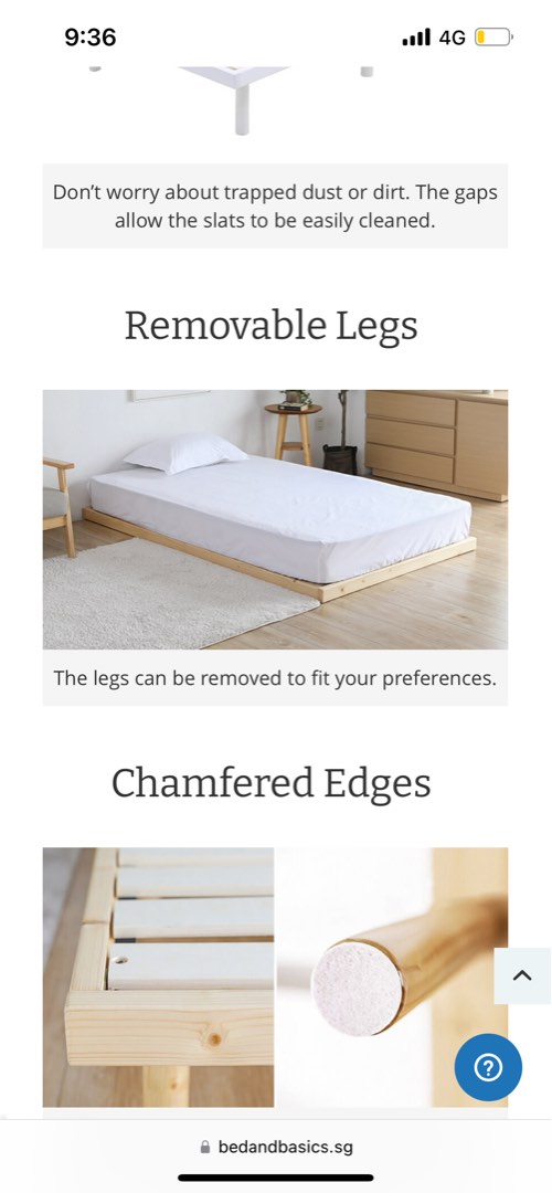 Bed and Basic Convertible 2-in-1 Single Floor to Levelled Bed ...