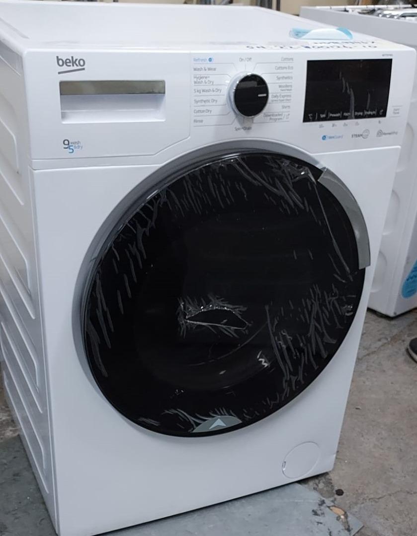 BEKO WASHER CUM DRYER 9/5KG Refurbished Set, TV & Home Appliances