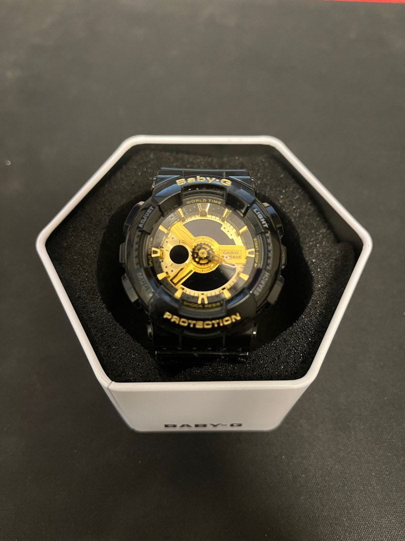 G shock black hot sale and gold original