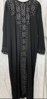 Black Embroidery Abaya