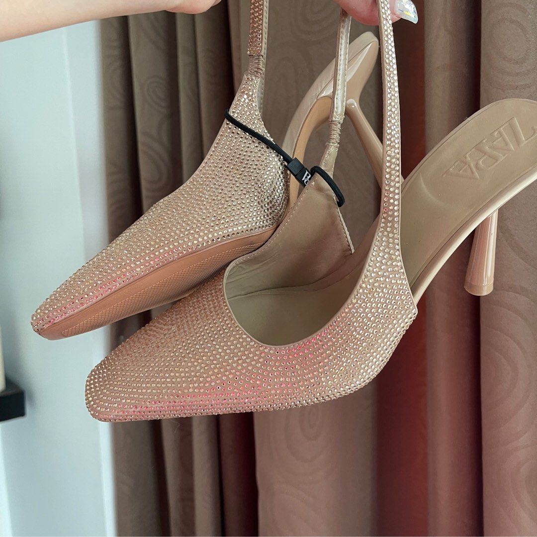 ALDO pink and rose gold sequin heels NEW | Sequin heels, Gold strap heels,  Christian louboutin heels