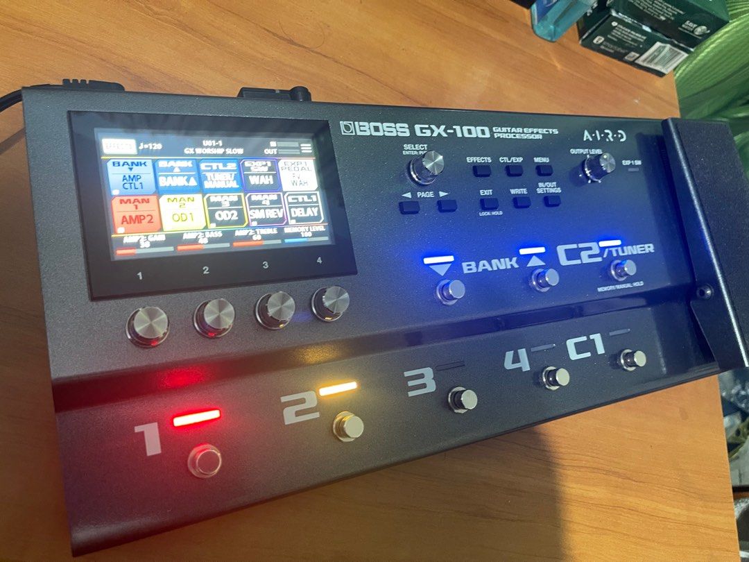 Boss gx100 (Category: Other Audio Equipment) located in Antipolo. Submitted by jaed.zonio.wat2014 (Listing ID 1249061527, Image 1). Description: Boss gx 100 For sale only no swap Touchscreen With box and manual Usb chord Original psu Bluetooth connection (worth 5k nabili ng hiwalay) Makinis No issue 43k nego pa Rizal area.
