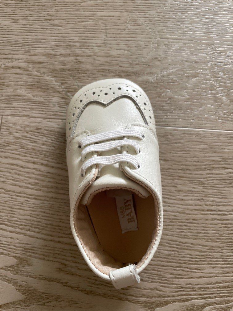 White leather pram new arrivals shoes