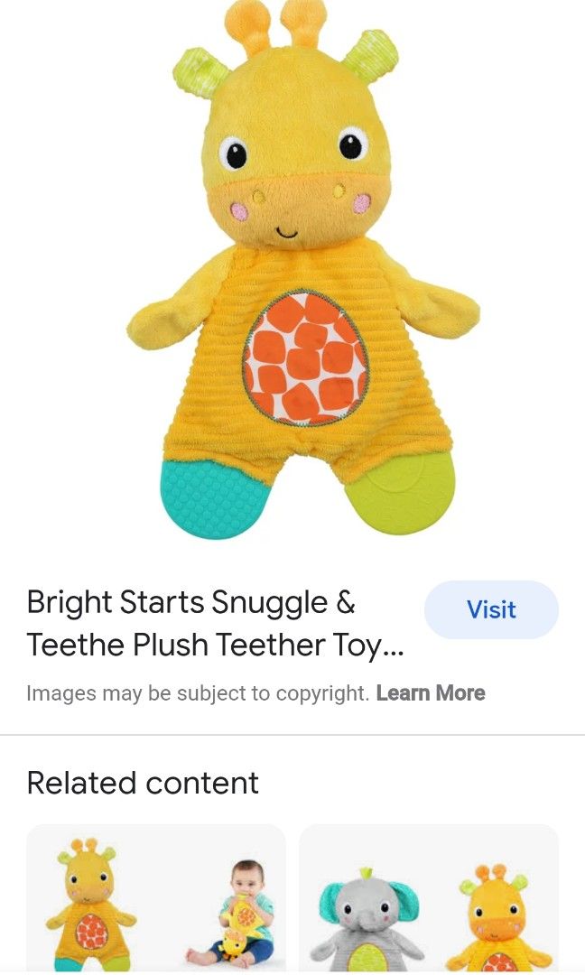 Bright starts snuggle and teethe top