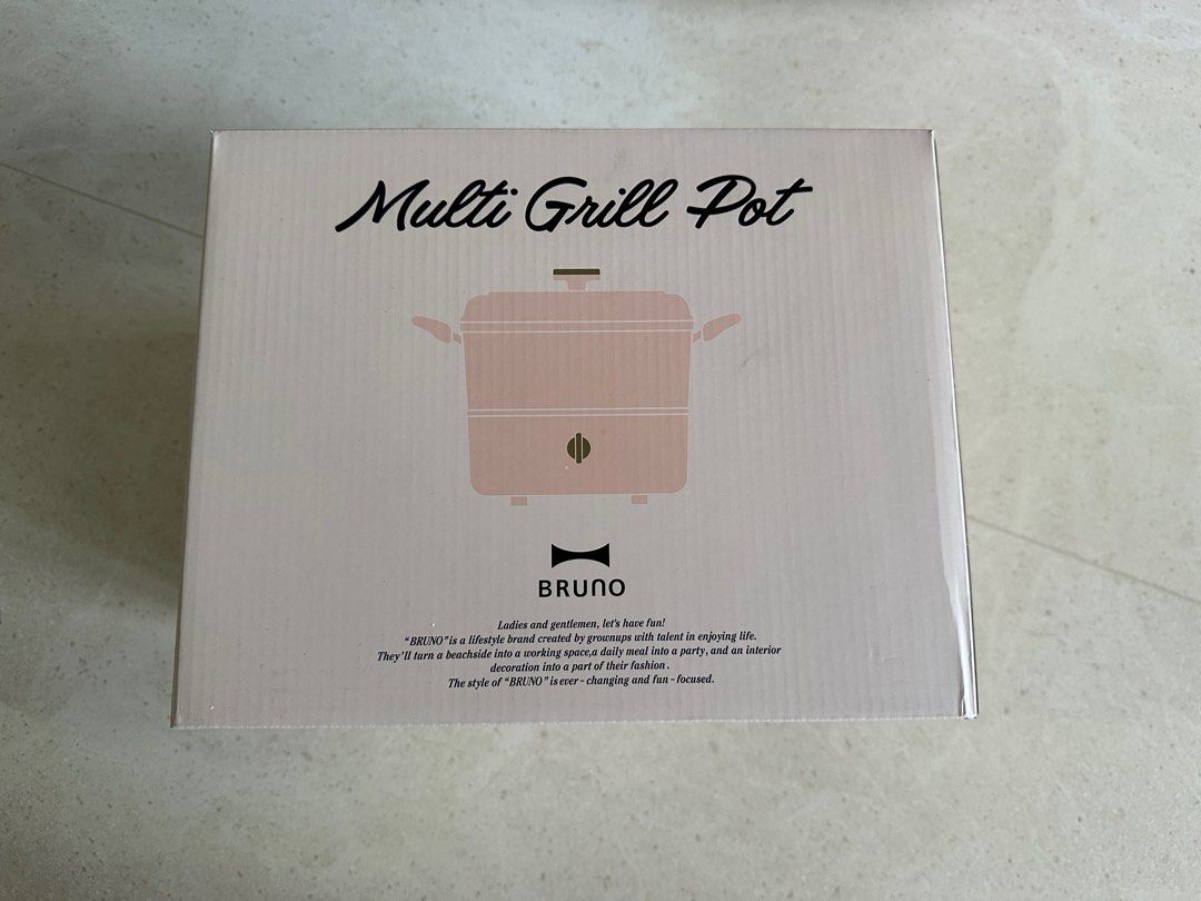 Bruno Multi Grill Pot (Pale Pink), TV & Home Appliances, Kitchen