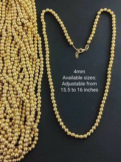 Bubble Necklace and Bracelet
18K Saudi Gold