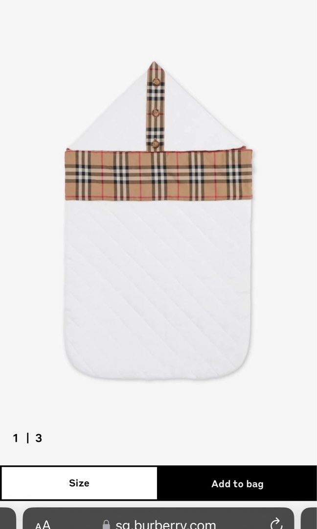 Burberry baby nest outlet