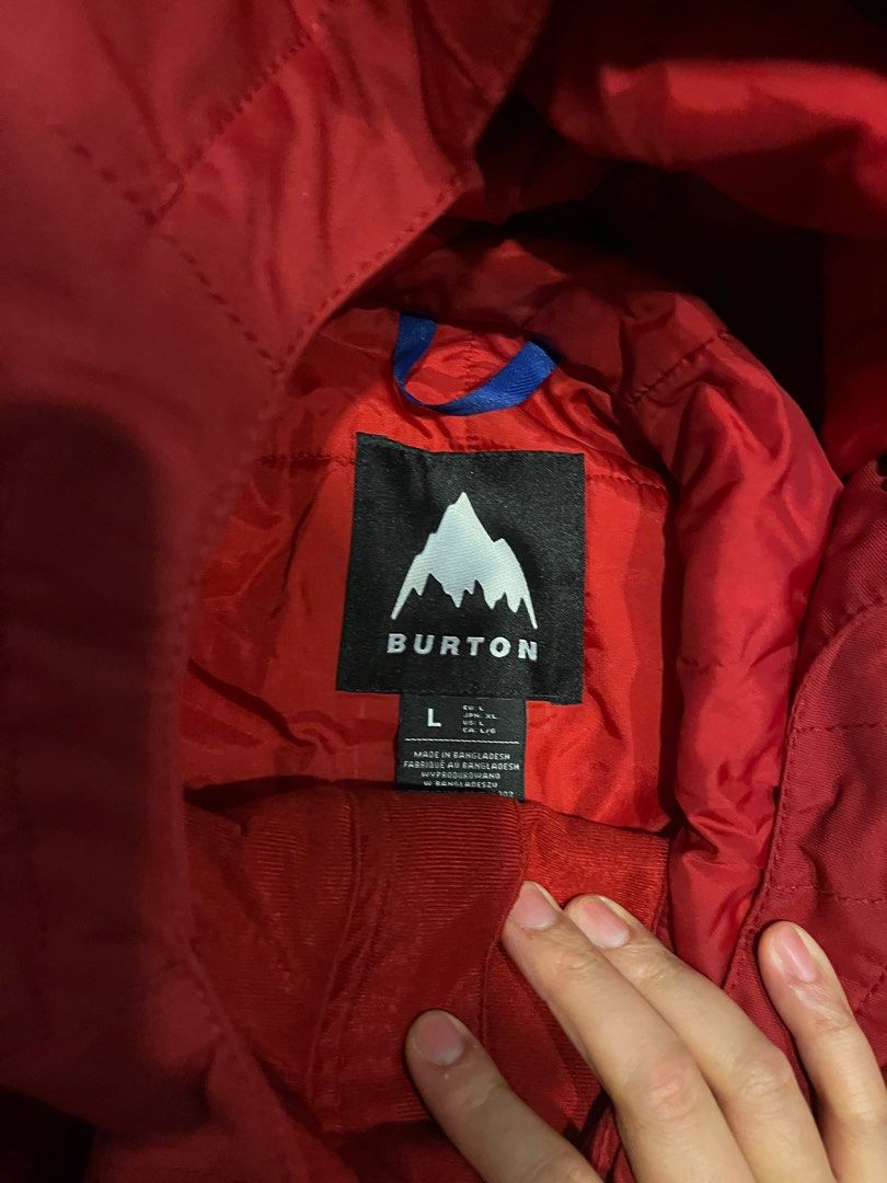 Red burton snowboard jacket online