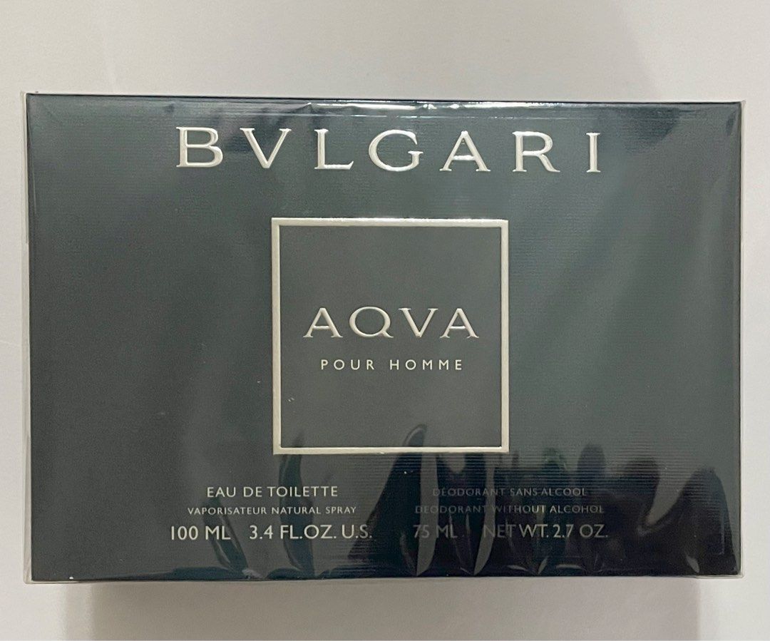 Bvlgari Aqua Pour Homme Gift Set with 100ml Perfume No Alcohol