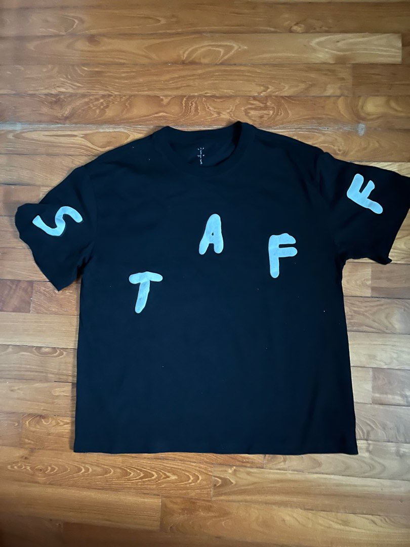 Travis scott cheap staff shirt