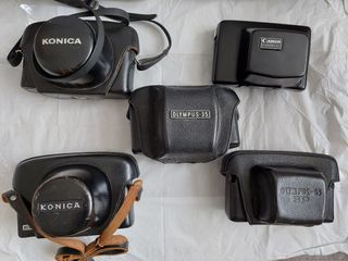 旁軸相機原裝皮套Canon QL17 GIII,Olympus 35SP 35 LC,Konica Auto S1.6 S2
