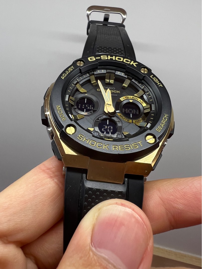 Casio G-SHOCK G-STEEL GST S100G 1A 太陽能防水手錶, 名牌, 手錶