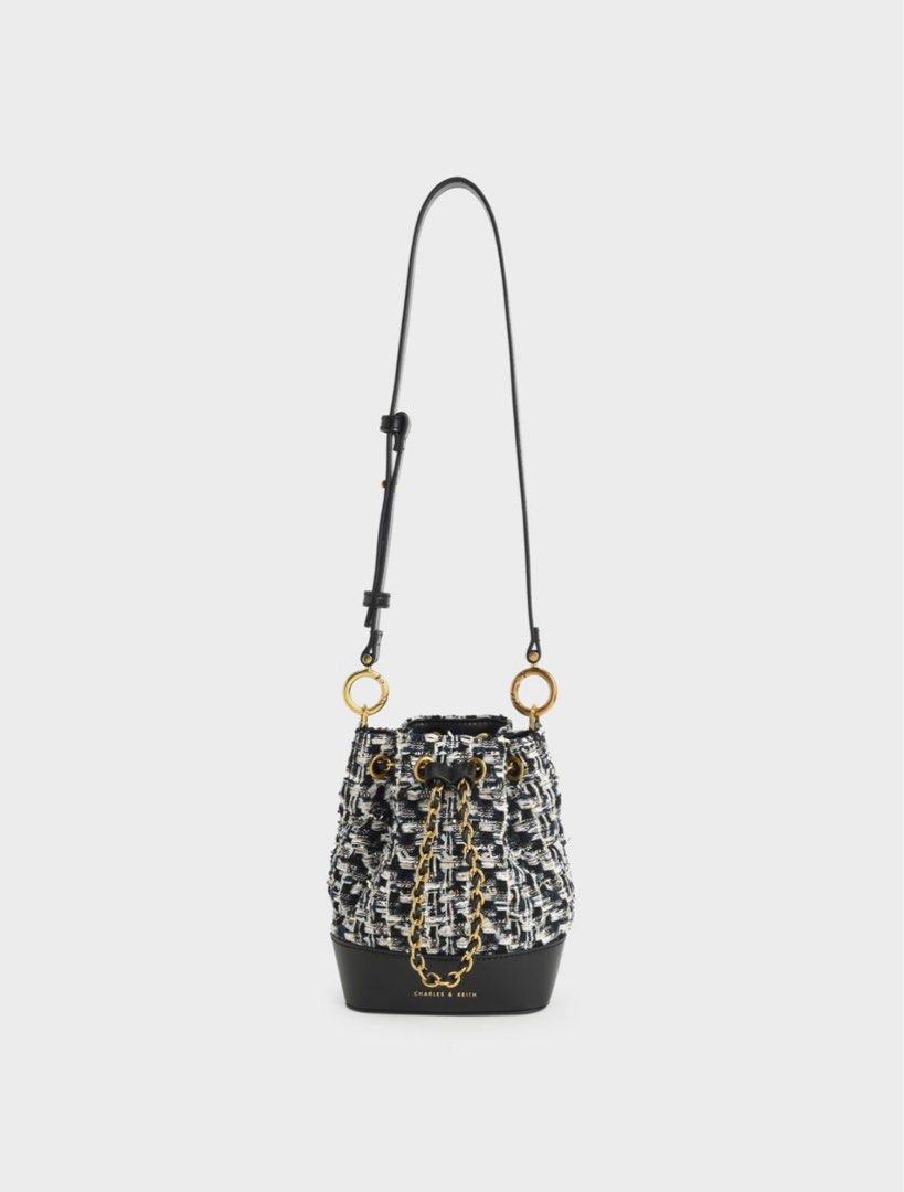 Tweed bucket bag deals