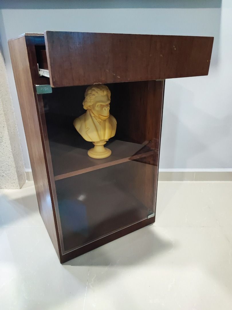 CHEAP 80s Retro Vintage Display Cabinet with Drawer Wooden Cabinet ...