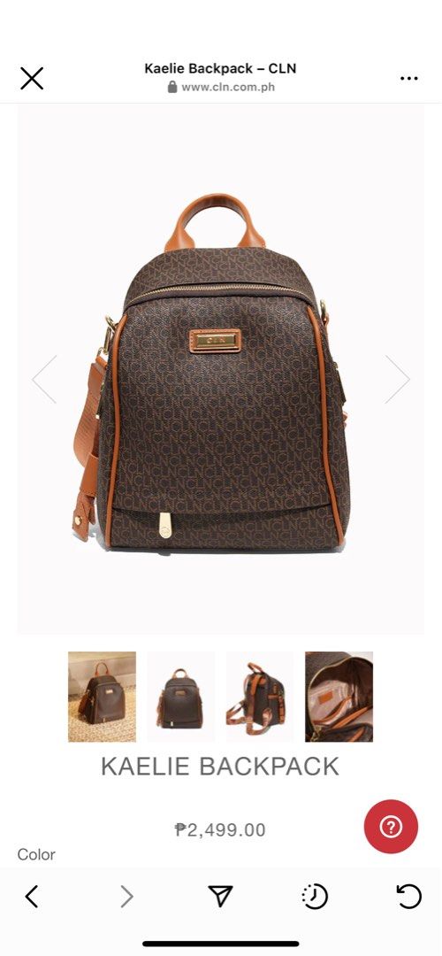 CLN Daeniel Backpack in Vanilla/tan, Women's Fashion, Bags & Wallets,  Backpacks on Carousell