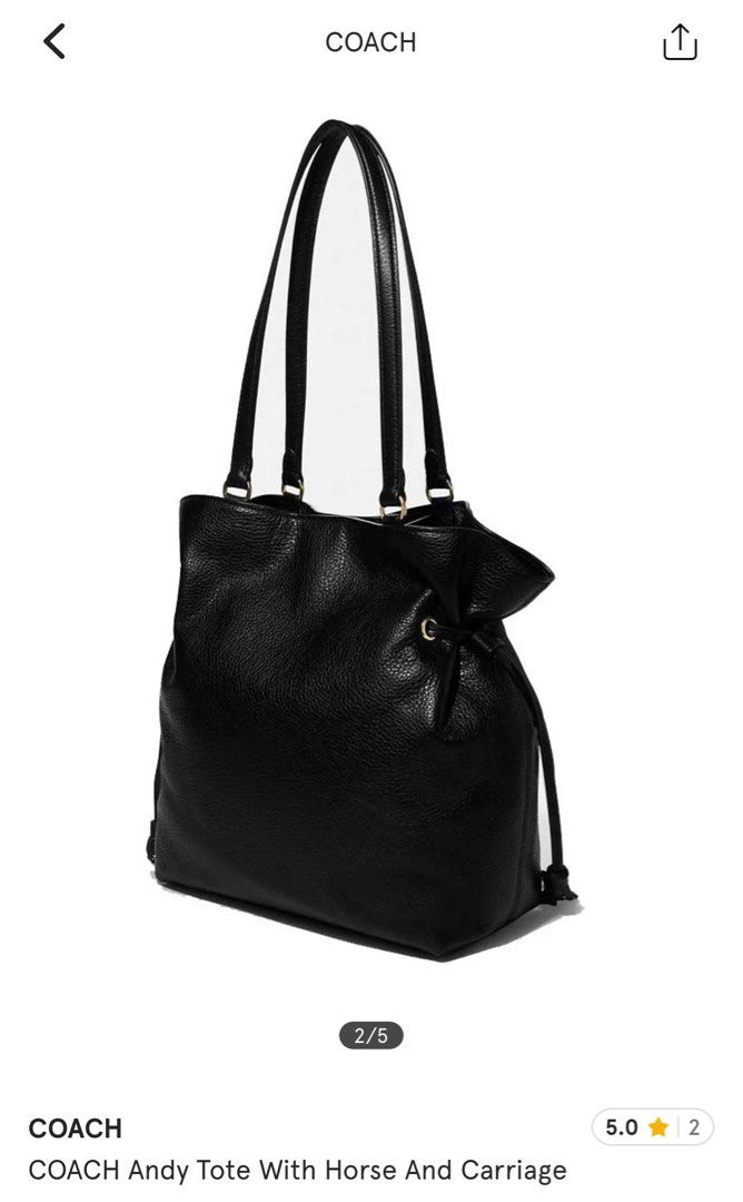 COACH Andy Tote Bag in Cobalt Blue, Luxury, Bags & Wallets on Carousell